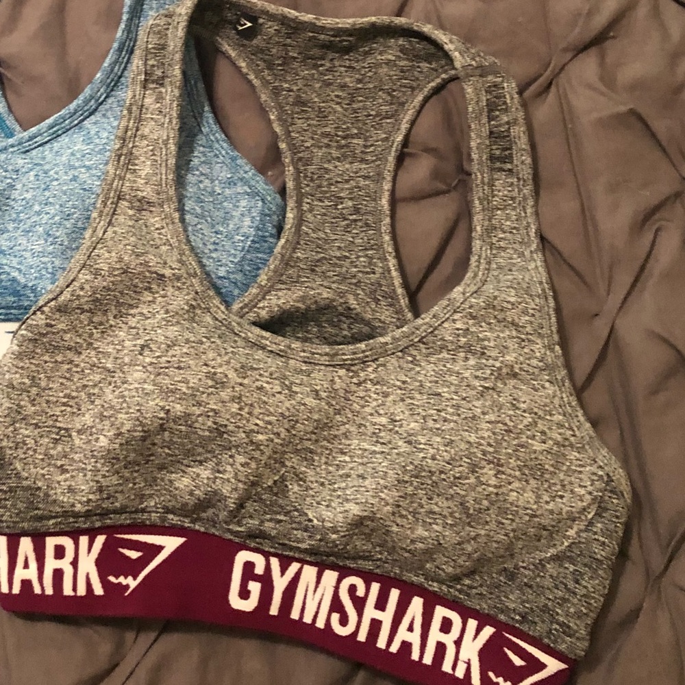 Gray gymshark bra